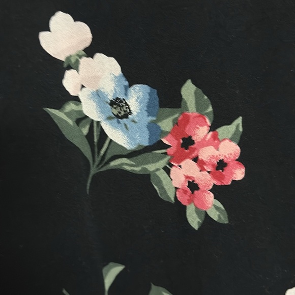 J. Jill L Black Floral Midi Dress - Picture 9 of 13